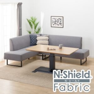 耐磨耐刮 防潑水貓抓布 布質右L型沙發 升降桌3件組 LD2 NSF MGY LC-004 135 LBR