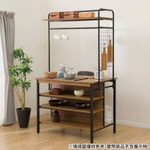 吧檯桌 附吊掛架吧台桌 SC105 MBR/BK(EC)