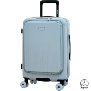 【NUPORT】20吋御曜典藏系列前中開旅行箱/登機箱/行李箱 鼠尾草綠 霧感藍